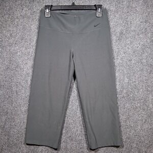 NIKE Dri-Fit Ten Less Plastic Bottles Yoga‎ Pants Size Medium Dark Gray